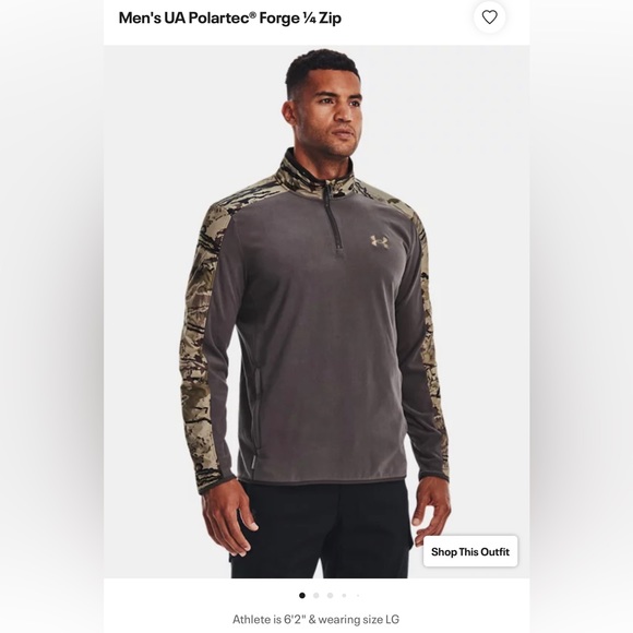 Men’s Under Armour Polartec Forge 1/4 Zip - Picture 8 of 10